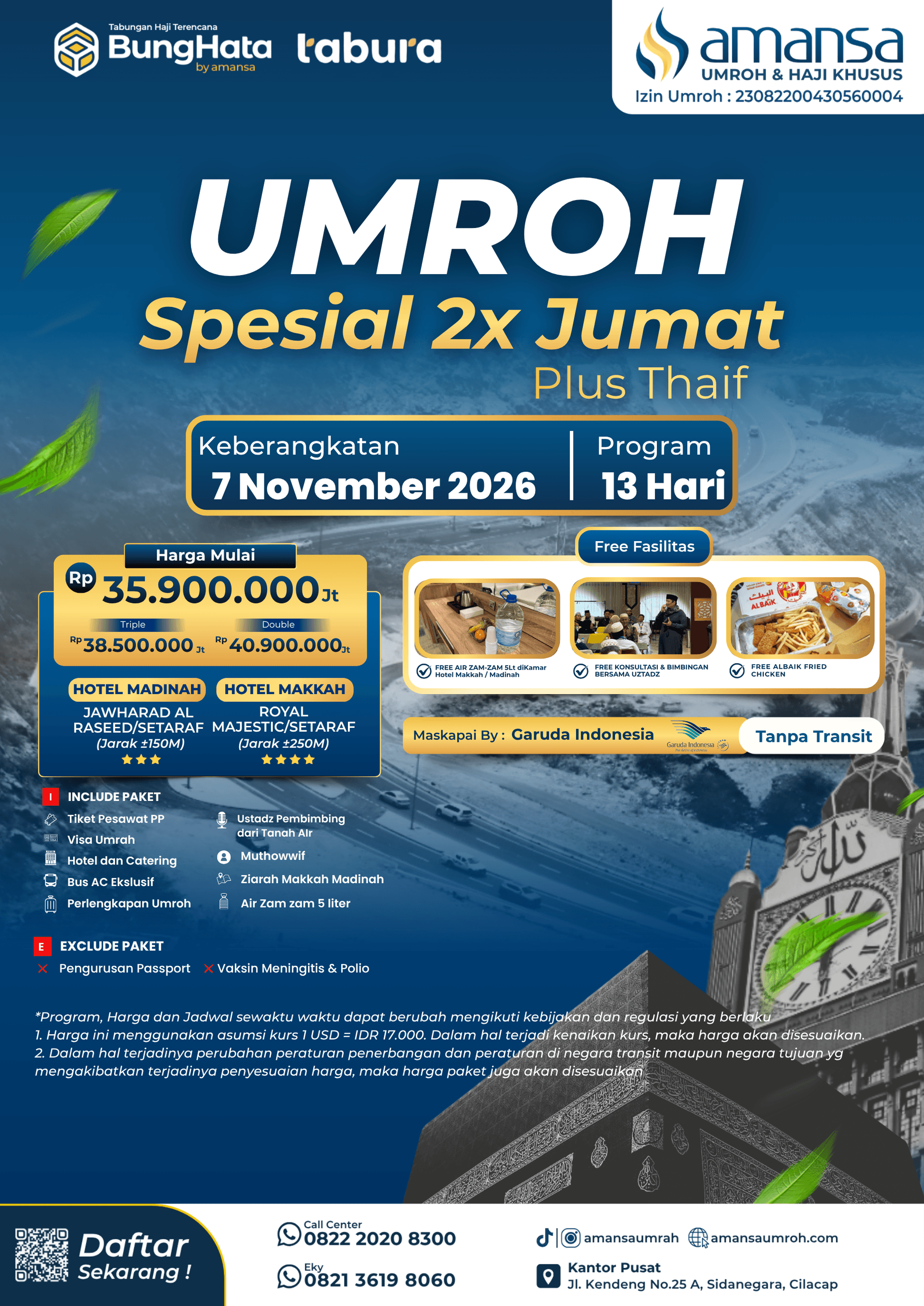 Paket Umroh 13 HARI