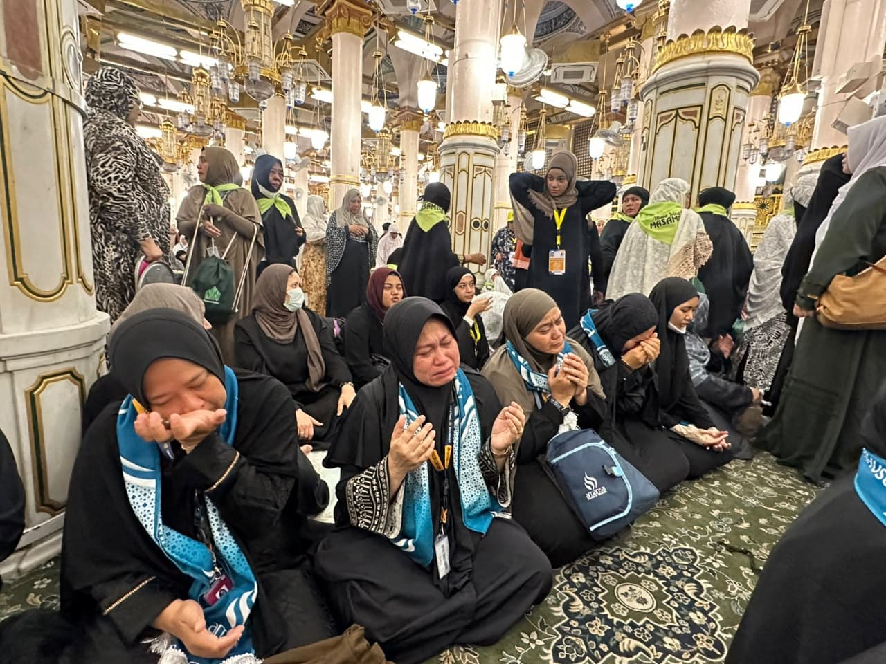 Menjemput Kekhusyukan di Raudhah, Jamaah Perempuan Amansa Grup 15 September 2026 Jalani Ibadah di Masjid Nabawi — foto 1