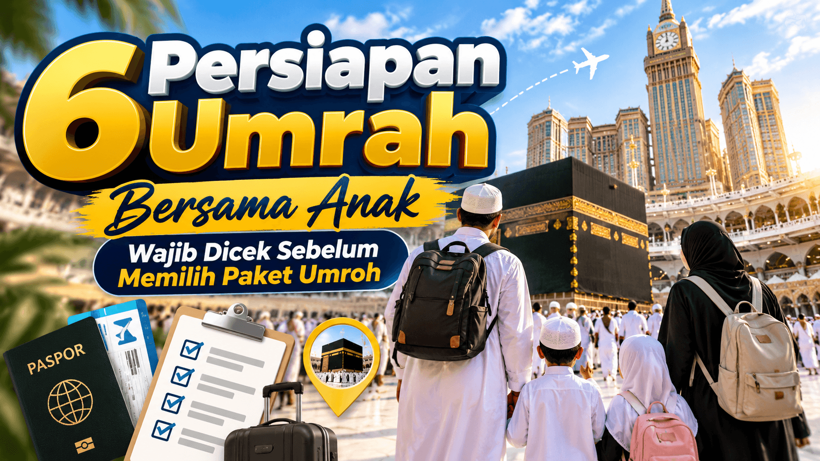 6 Persiapan Umrah Bersama Anak, Wajib Dicek Sebelum Memilih Paket