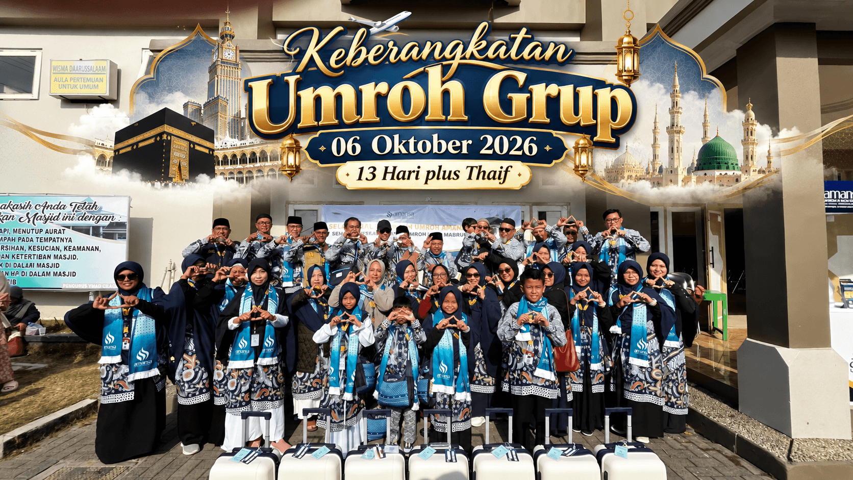 Keberangkatan Jamaah Umroh Amansa Grup 06 Oktober 2026, Penuh Haru dan Doa