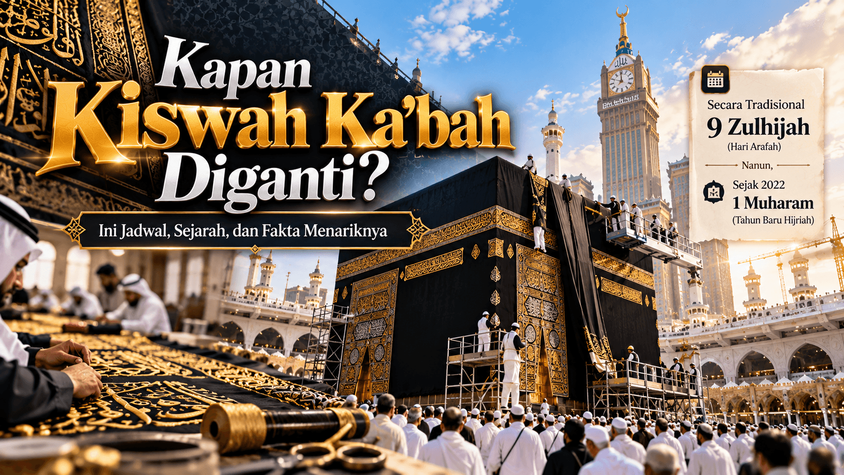 Kapan Kiswah Ka'bah Diganti? Ini Jadwal, Sejarah, dan Fakta Menariknya