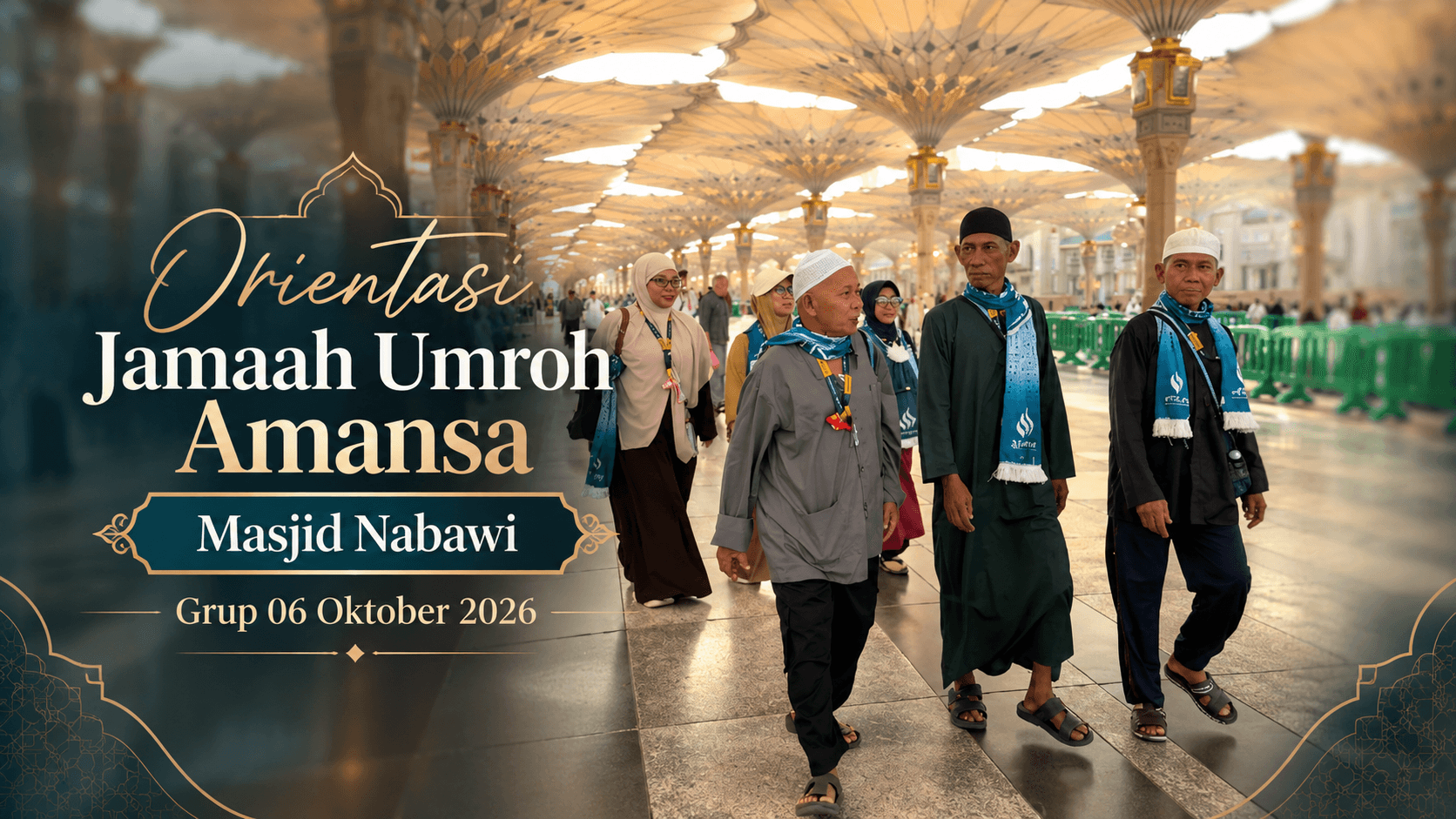 Orientasi Jamaah Umroh Amansa Grup 06 Oktober 2026 di Masjid Nabawi