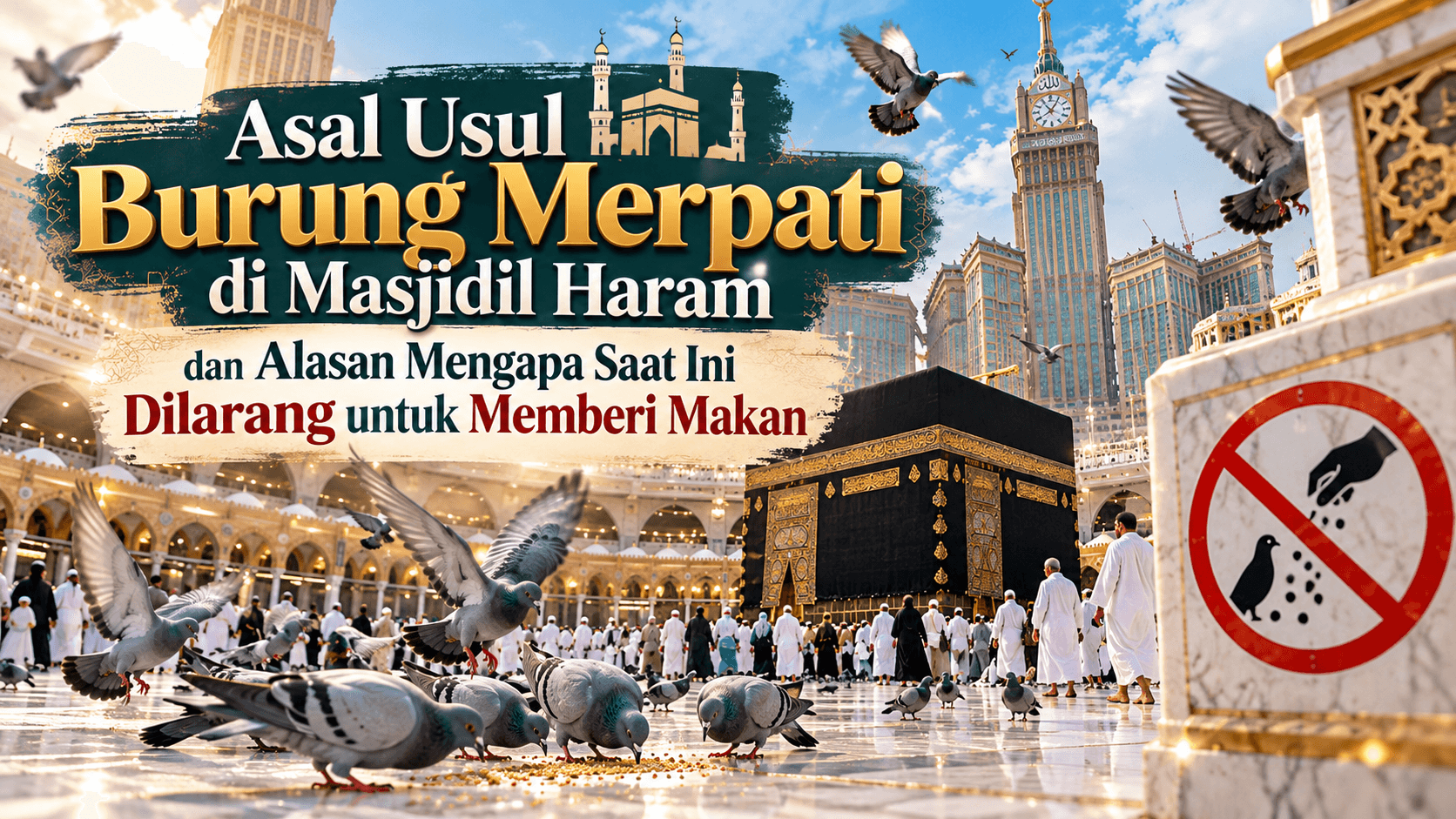 Asal Usul Burung Merpati di Masjidil Haram dan Alasan Mengapa Saat Ini Dilarang untuk Memberi Makan