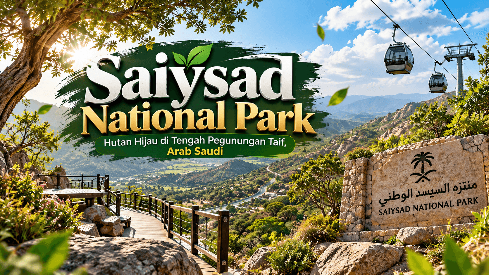 Saiysad National Park: Hutan Hijau di Tengah Pegunungan Taif, Arab Saudi