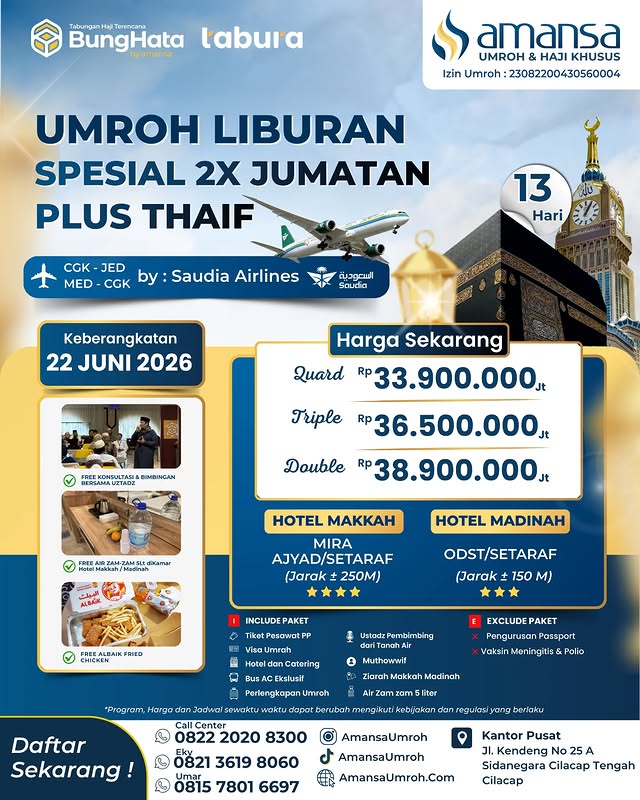 Keberangkatan Jamaah Umrah AMANSA — Alhamdulillah, seluruh j
